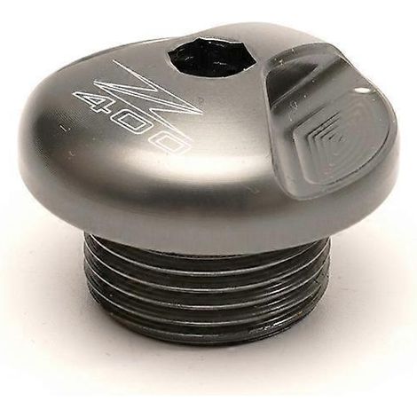 Accessoires moto MOWOK pour Kawasaki Ninja NINJA400 Z400 : cache-vis d'huile en alliage d'aluminium modifié (couleur titane Z400) (1/5)