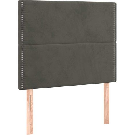 Maison Exclusive - Cabecero gris oscuro 100x5x118/128 cm terciope (1/5)