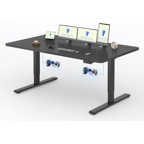 Bureau assis debout 200 x 80 cm – 2 moteurs puissants – Capacité de charge 120 kg – Réglable de 70 à 119 cm – Commande manuelle intuitive – Flexispot
