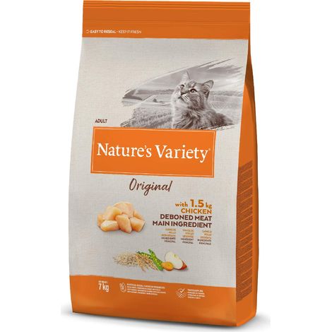 Nature's Variety Original, Cibo per Gatti Adulti con Pollo Disossato 7 Kg (1/5)
