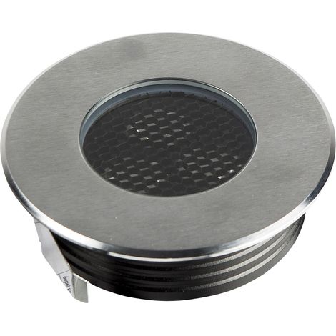 Encastré de sol extérieur ZEPH 2 SLIM 24V rond inox non percée 4000K 460lm 3x2W - EUROPOLE - 56281
