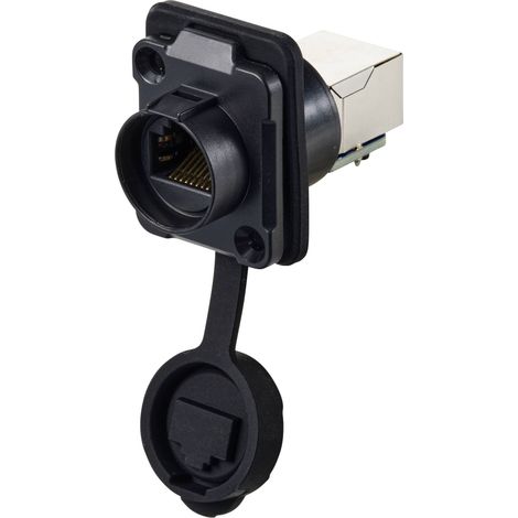 TRU COMPONENTS Embase femelle RJ45, bride 2 trous TC-12770460 Aide à l'insertion pour RJ45 1 pc(s) (1/4)