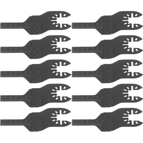 Lames de scie en acier rapide à dégagement rapide pour outils électriques universels, démontage rapide, lot de 10