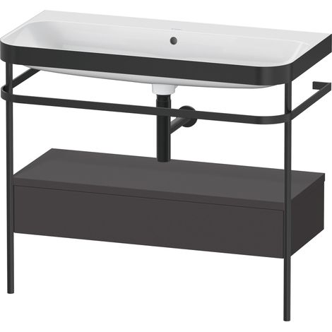 Duravit Happy D.2 Plus c-bonded Set avec console métallique et