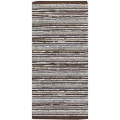 Tappeto passatoia cucina bagno lavabile antiscivolo Laos Brown