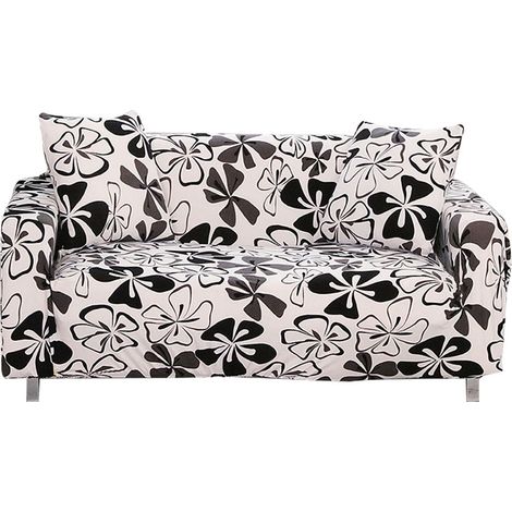 Housse de canapé élastique imperméable pour loveseat 140-185cm en polyester spandex doux antidérapant lavable machine (1/5)