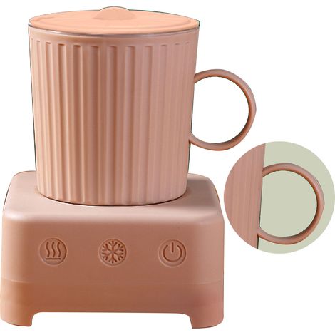 Tasse réfrigérante rapide pour boissons et bière, gobelet à refroidissement instantané, isolant thermique pour dortoir, refroidisseur de bureau, prise CN, rose cerise (1/5)