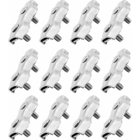 BRAVIX 12 Pièces M2 2mm Duplex Pince À Câble En Acier Inoxydable 304 pour 2mm Câble Métallique Pince À Câble (1/5)