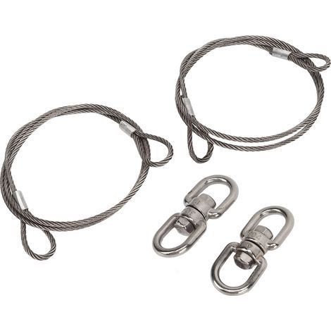 2 pièces 1 mètre cble de levage de remorque 125542 304 en acier inoxydable hayon porte porte cble de levage remplacement pour Gorilla Lift remorques grues RVs ATV (1/5)
