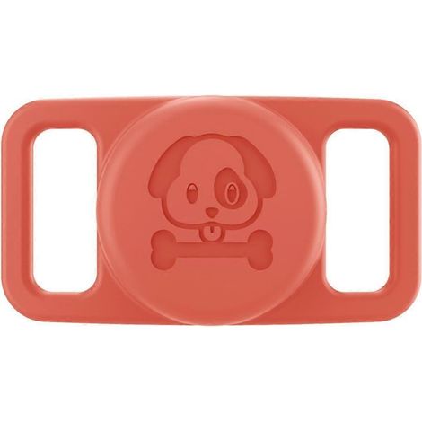 Ortungshülle für Haustier-Silikon-Ortungsanhänger, Orange