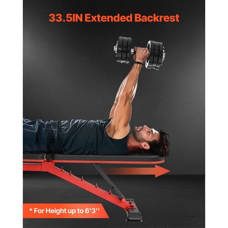 Banc de Musculation Capacité de Charge de 544 kg Banc Plat (1/5)