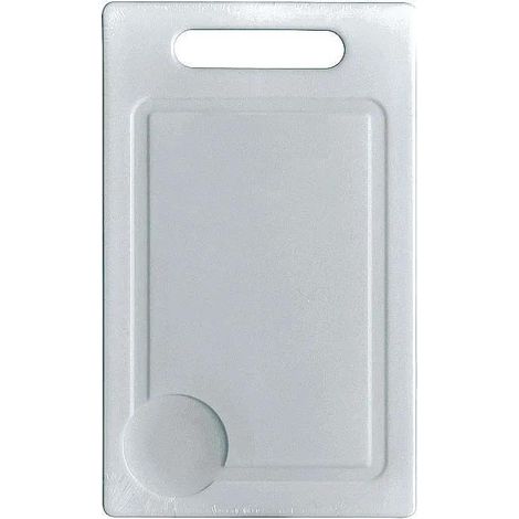 Tagliere in alluminio e plastica bianco 21 x 15 cm