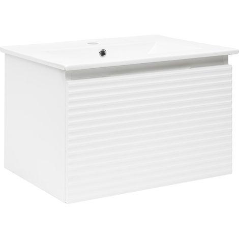 Naturel Mobile bagno e lavabo Savona Natural 78x43x44,8 cm bianco lucido (SAVONA80BI)