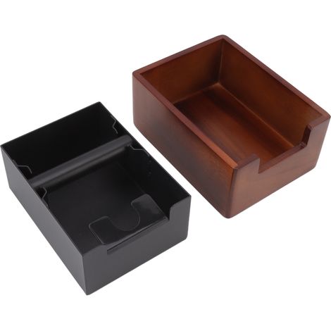 Tihebeyan Boîte à café en Bois, Poubelle Intégrée Durable pour café à Domicile, Support de Poignée en Fer épais pour Moins de Bruit, Tige Antidérapante, pour Cuisine (1/5)