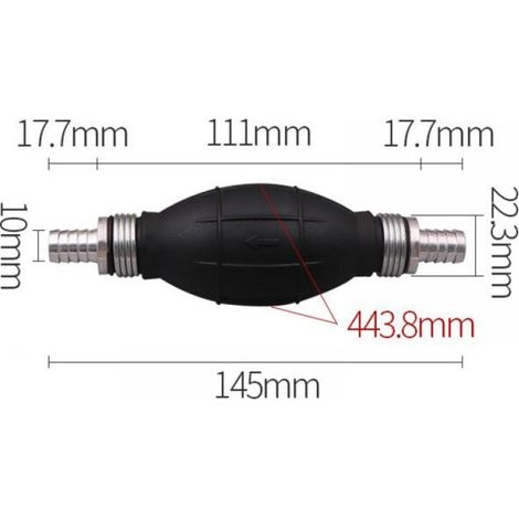 Pompe à carburant - Bille d'amorçage - Pompe à carburant manuelle en caoutchouc - Pour voitures/bateaux/motos - 10 mm (1/4)