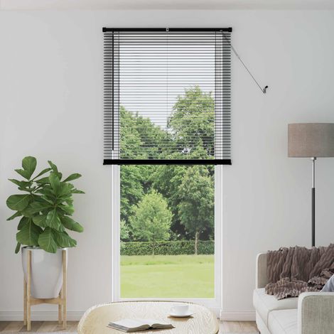 Venetianer Jalousie Schwarz 213 x 90 cm PVC