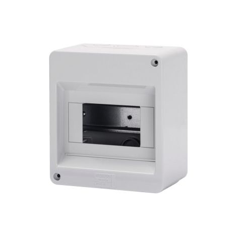 Centralino Protetto Senza Porta Pareti con centrini di foratura predisposto per alloggiamento morsettiere IP40 6 Moduli