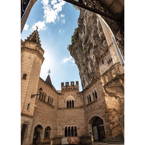 Tableau sur toile Rocamadour Lot 65x97 cm - Impression sur Toile Murale Décorative - Image imprimée en HD sur Toile - Toile sur Châssis en Bois FSC - Fabriqué en France (1/5)
