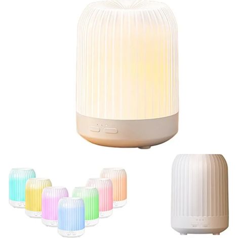 Diffuseur d'arômes ultrasonique - DEMA - Capacité 250 ml - LED 7 couleurs - Humidificateur - Arrêt automatique