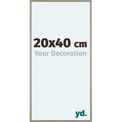 yd. - Cadre photo 20x40 - Champagne - Aluminium - Kent