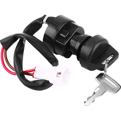 Interrupteur à clé d'allumage moto ATV 2 broches pour Yamaha YFM 350 Bruin 660R 700R Raptor 350X Warrior (1/5)