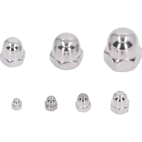 Lot de 50 écrous à chapeau borgne en acier inoxydable A2-70 DIN1587 M4 pour réparation entretien véhicule machine (1/5)