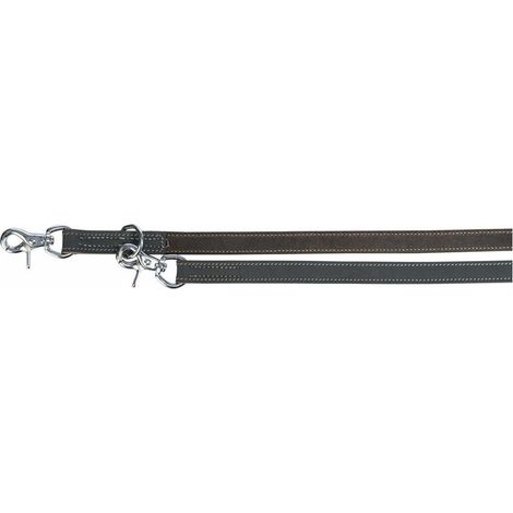 Rustic guinzaglio addestramento in pelle: XS-S: 2m/12mm grigio