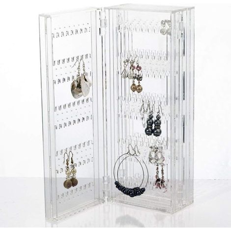 Porte Bijoux Rangement Bijoux Pliable Support Bijoux Presentoir Boucle d'oreille Rangement Collier Porte Boucles d'oreilles Presentoir (1/4)