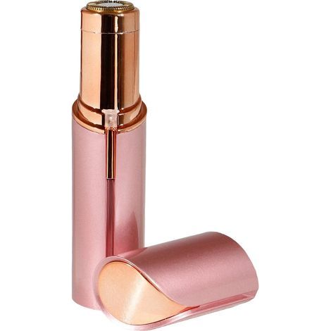 Longziming - Tondeuse à sourcils électrique – Précision – Rechargeable par USB – Portable et sûre pour les poils du visage – Or rose (1/5)