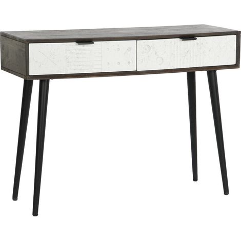 DKD Home Decor Ingresso Console métal et bois 105x35x77 cm (1/5)
