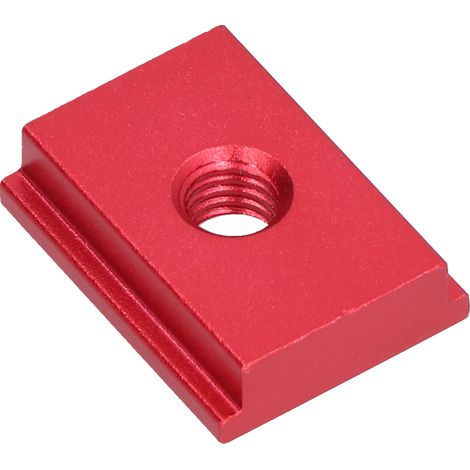 Lot de 5 écrous coulissants pour rail en T, gabarits de menuiserie en alliage d'aluminium, fixations à fente pour vis, rouge M8 (1/5)