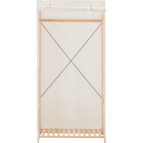 Maison Exclusive - Armadio Bianco 79x40x170 cm in Tessuto