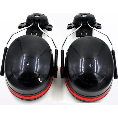 Ortviai Casque antibruit montage sur casque de sécurité – Protection acoustique 23 dB, mousse amortissante double couche, ABS et acier inoxydable