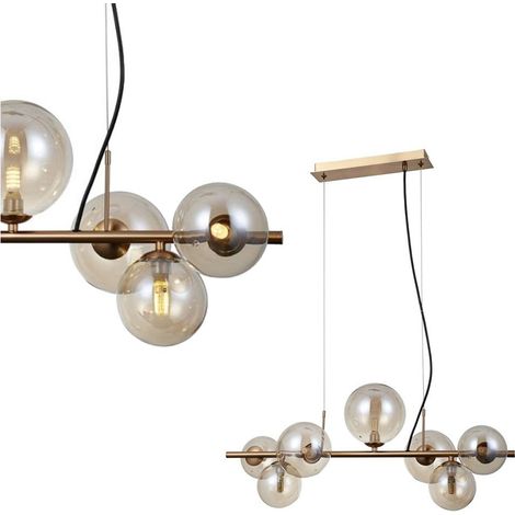 Italux Canello Moderna lámpara colgante de techo con barra de 7 luces, G9 (1/4)