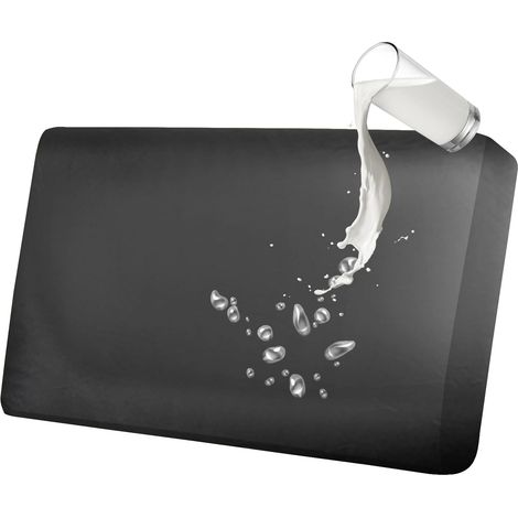 Funda elástica impermeable para cojín de sofá, funda antideslizante de piel sintética para cojín de asiento de sofá (respaldo, negro) (1/5)