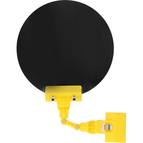 [JAMAIS UTILISÉ]Panneau d'occultation automatique pour soudage à l'arc sous argon, à clip réglable, rond, de 18 cm de diamètre, jaune. (1/5)