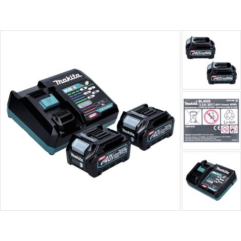 Makita Power Source Kit 40V max. 2,5 Ah Li-Ion 191L76-1 DC40RA 2x Akku BL4025 (1/5)