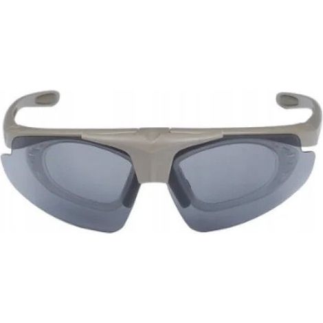 Lunettes de tir Wosport Tan - 3 verres interchangeables, sangle (1/3)
