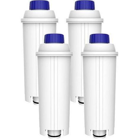 Filtre à eau pour machine à café Delonghi, compatible avec les séries ECAM, ETAM, EC800, EC680 et BCO (modèles DLSC002, DLS C002, 9310926, SER3017, 5513292811), certifié TÜV SÜD, lot de 4 (1/5)