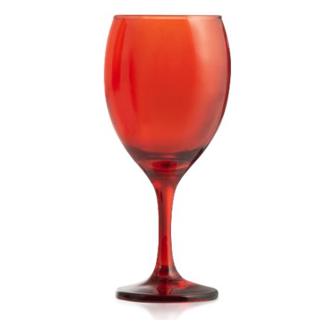 Set 6 Calici da Vino Imperial in Vetro Rosso 25 cl (1/2)
