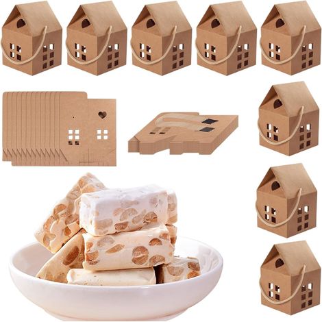 Boîtes De Noël Pour Contenants En Forme De Maison De 30 Pièces Petites Boîtes De Noël Pour Adultes Mariage Anniversaire Célébration (1/5)