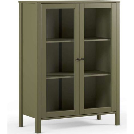 Mueble auxiliar 2 puertas modelo Alexis acabado verde. 120cm(alto) 90cm(ancho) 40cm(prof). (1/5)