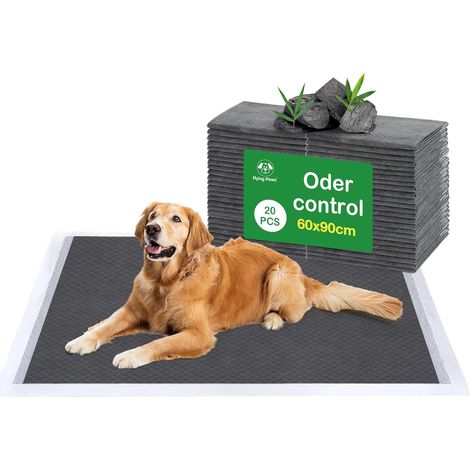 Packung mit 20 XL Hundetrainingspads, hohe Saugfähigkeit, Geruchskontrolle, Bodenschutz, für Zuhause, Hundebox und Reisen (XL 60×90cm) (1/5)