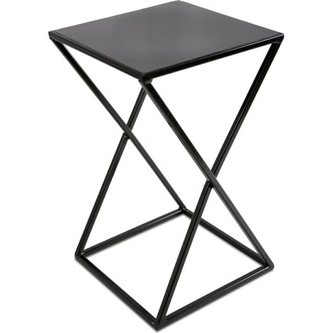 Moderno soporte para flores de pie, 40 cm, color negro. (1/5)