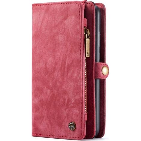 Étui portefeuille amovible pour Samsung Galaxy S20 Ultra - Rouge vintage - Coque avec rangement cartes (1/5)