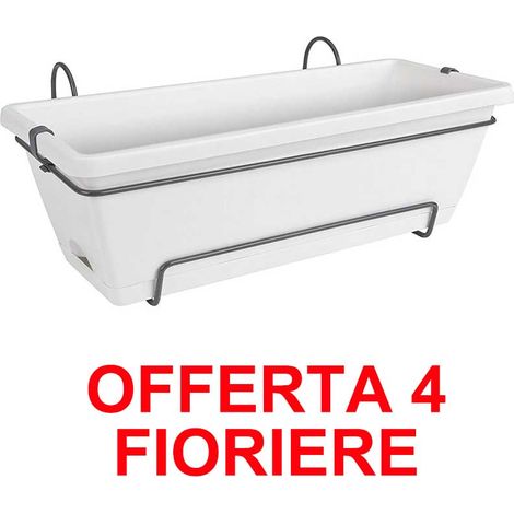 OFFERTA 4 FIORIERA BARCELONA ALLIN1 50CM WHITE