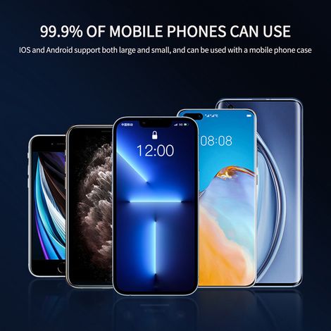 Supporto per telefono retrattile multifunzionale per specchietto retrovisore dell'auto (4,5-7 pollici), girevole a 360°, utilizzabile con una sola mano, con fissaggio sicuro anti-rimbalzo. (1/5)