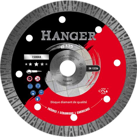 Disque Diamant pour carrelage et céramique 125mm - HANGER - AFDB-C35-125 (1/3)