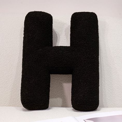 Coussin Lettre A - 40 cm - Rembourrage Coton - Décor Intérieur Canapé Lit Voiture Chambre Enfants - Lot de 1 (1/4)