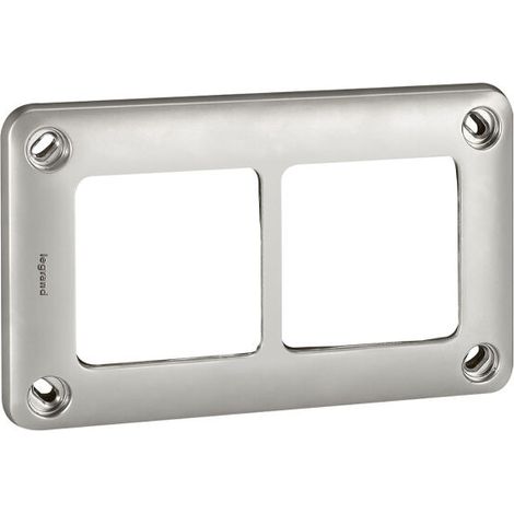 Legrand Abdeckrahmen 77852 2fach grau IP55 Soliroc